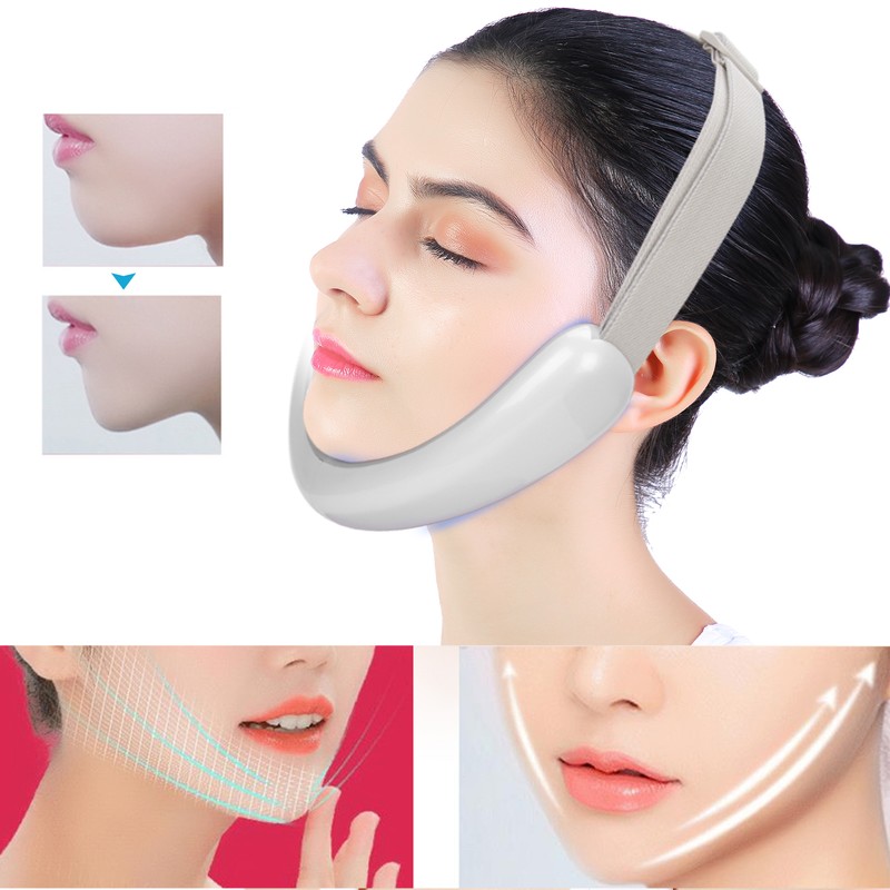 Electric Micro Current Vibration Beauty Machine Light Therapy Face Lifting