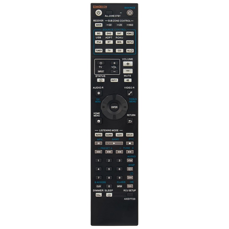 For Pioneer AXD7723 Replace Remote for Pioneer Elite AV Receiver