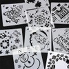 TSLBW Painting Stencils, Christmas Drawing Stencils, 8 Pieces Various Christmas