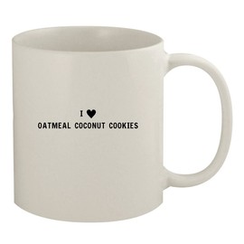 I Heart Love Oatmeal Coconut Cookies - Ceramic 11oz White Mug