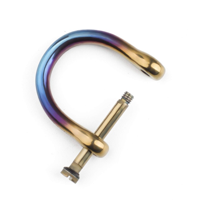 TISUR Key Ring Titanium D-Ring Key Car Motorcycle Keychain Cute