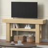Bigbiglife 63" Fluted Console Table, Natural Oak