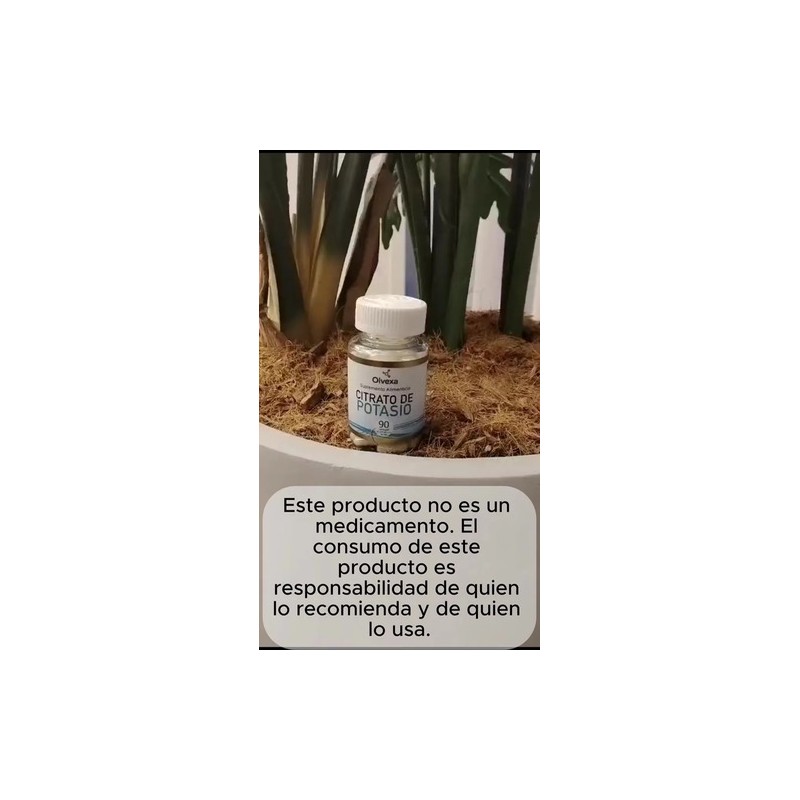Magnesio Glicinato Citrato Potasio Olvexa 180 Caps Sabor