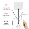 Fancii 10x Flexible Magnifying Mirror with 3 LED Light Settings,