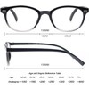 Reading Glasses Women Round Readers Glasses +4.50 for Small Head/Petite