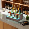 Wine Rack with LED Light Liquor Bottle Display Shelf Wall