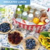 DIELOVEHUA Picnic Bag, Thermal Bag, Cooler Bag with Zip, Reusable,