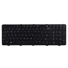 SUNMALL Replacement Keyboard Compatible with HP Probook 650 G1 655 G1 with Frame Black US Layout No Pointer No Backlight 738697-001
