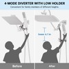 G-Promise All Metal 14 Inch Shower Head with Massage Mode
