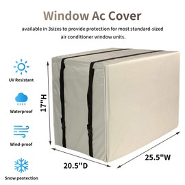 Window air conditioner cover outside,Wndow Ac Covers for Outside,Air Conditioner Covers For Outside Window (25Wx20Dx17H) air conditioner covers for window units.
