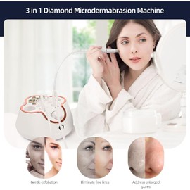 IeBilif Diamond Microdermabrasion Machine 3 in 1 Dermabration Blackhead Removal Expert Home Facial Skin Care Kit / 이빌리프 다이아몬드 마이크로더마브레이션 머신 3 in 1 더마브레이션 블랙헤드 제거 전문가 가정용 페이셜 스킨 케어 키트