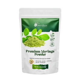 Premium Moringa Powder, 100% Pure Raw Leaf, Non-GMO, Gluten Free, 16oz by West Dawn Naturals