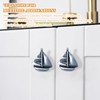 WBNYX Antique Pewter Sailboat Cabinet Knobs, Single Hole Drawer Pulls