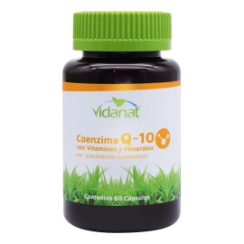 Coenzima Q10 Cápsulas Vidanat Energía Celular Salud Cardiovascular