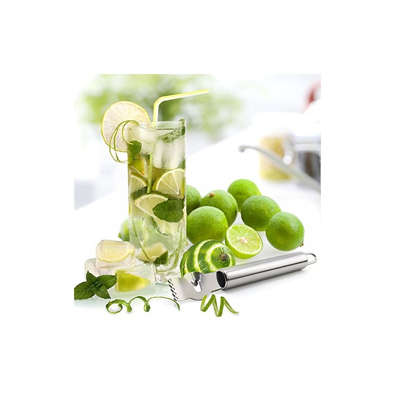 Lemon Peelers, GOODCHANCEUK 2-Packs Stainless Steel Orange Zester Citrus Lime