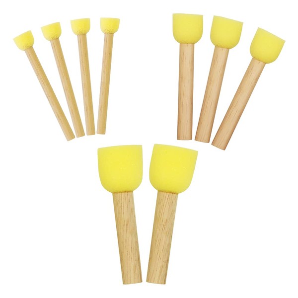 ASINA 11000478 Sponge Stencil Brush, Set of 3, Yellow