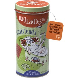 Bag Ladies Tea Girlfriends Tea Tin, 25 teabags of English Breakfast tea