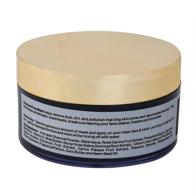 AATMANA Charcoal Face Pack | Skin Firming | Natural Skin