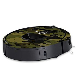 MightySkins Skin Compatible with iRobot Roomba i7 Robot Vacuum - Green Camouflage | Protective, Durable, and Unique Vinyl Decal wrap Cover | Easy to Apply, Remove, and Change Styles | Made in The USA