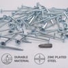 SKIR'CO (Pack of 60) Zinc Plated Self Drilling Screws 4.2
