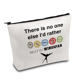 KUIYAI Board Game Gift Board Game Lover Gift I'd Rather Beat in Wingspan Zipper Pouch for Gamer Wife (Beat in wingspanUK)