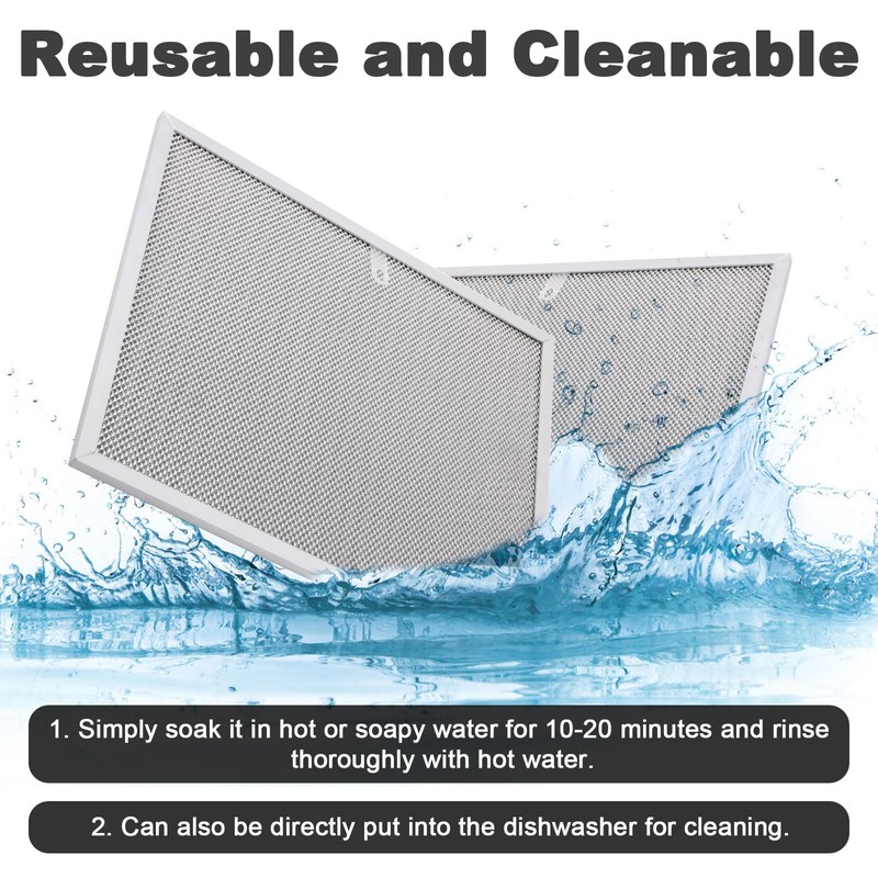 2pcs Range Hood Filter Compatible with Allure/Broan