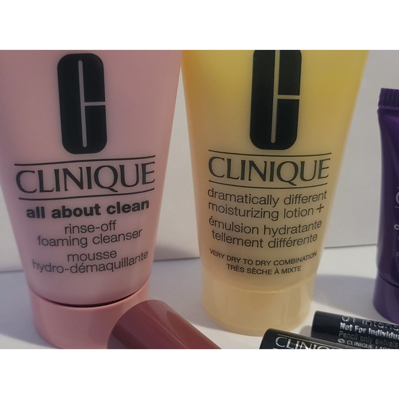 Clinique 7 PCS Makeup Skincare Set w/ Bag