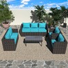 PZDJUMO Deep Seat Patio Cushions 24 x 24 Inch Waterproof