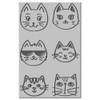 CHGCRAFT Artistic Cat Face Clay Texture Mat Cat Expression Polymer