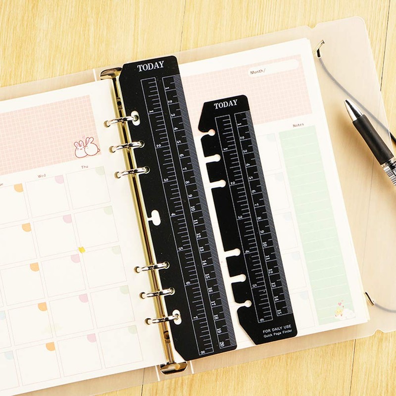 JKJF A5 Ruler A6 Ruler Bookmark Ruler Plastic Page Marker