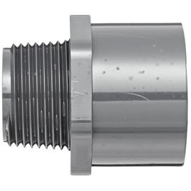 Spears 836 Series PVC Pipe Fitting, Adapter, Schedule 80, 2-1/2" Socket x NPT Male