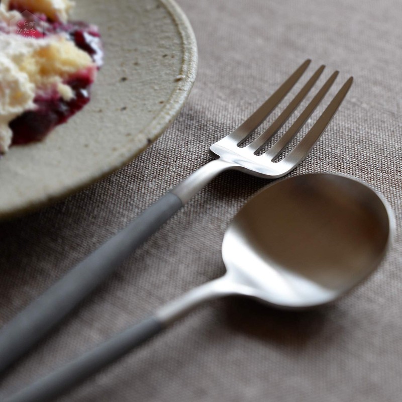 Cutipol G008GR GOA Gray Silver Dessert Spoon