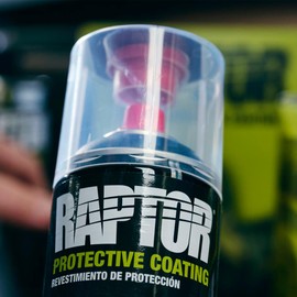 Raptor 2K Bedliner Aerosol, Protective Coating, Spray-On Truck Bed Liner, Impact, Scratch & UV Resistant, Basalt Gray, 13.2 oz