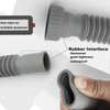 Flexible Expandable Bathroom P Trap, 1 1/4 to 1 1/2