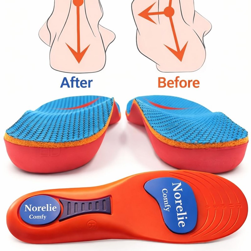 Metatarsalgia Insoles with Arch Support (Large 43-44)