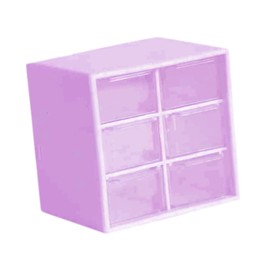 ａ aternee Mini Drawer Organizer for Desk Beads Organizer Box for Organizing Desktop Storage Drawers for Art Supply Vanity Home Room, Purple