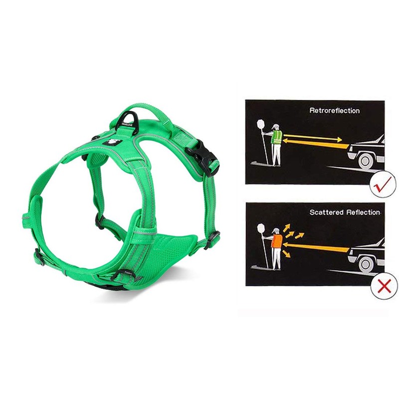 MOKCCI Truelove Soft Front Dog Harness .Reflective No Pull Harness