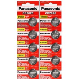 10 x Fresh PANASONIC CR 2025 CR2025 CR-2025 LITHIUM COIN CELL Battery Exp 2030