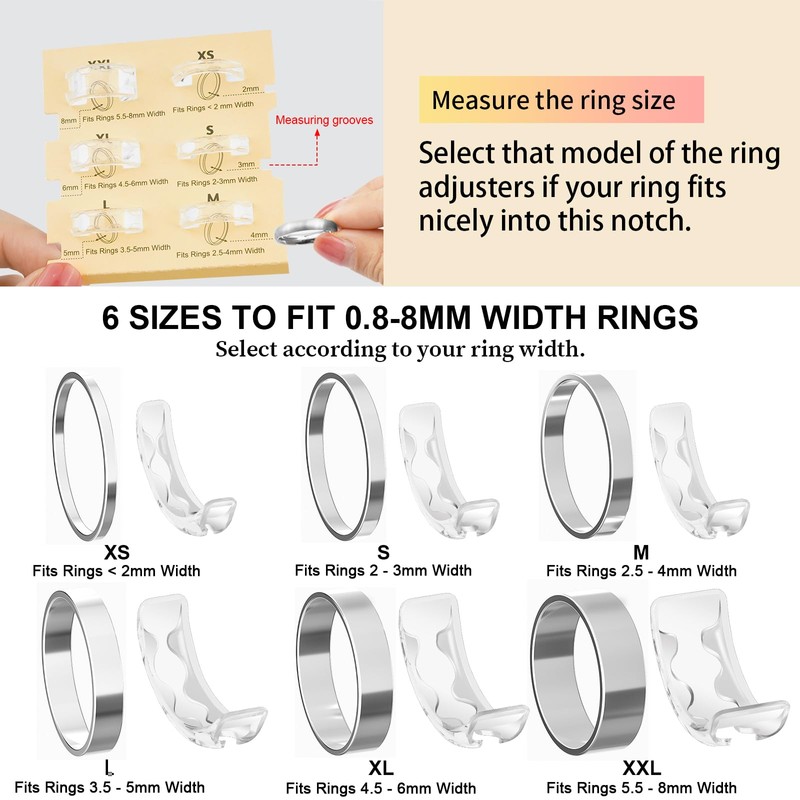 Ring Sizers for Loose Rings Ring Guards for Loose Rings