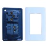 CL Apagador Con Contacto Interruptor Reforzado Placa White