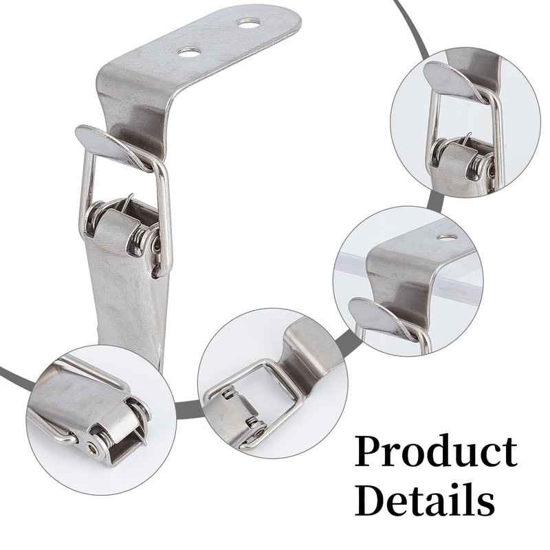 NICENEEDED 4 PCS 90 Degree Tool Box Hood Locks Latches