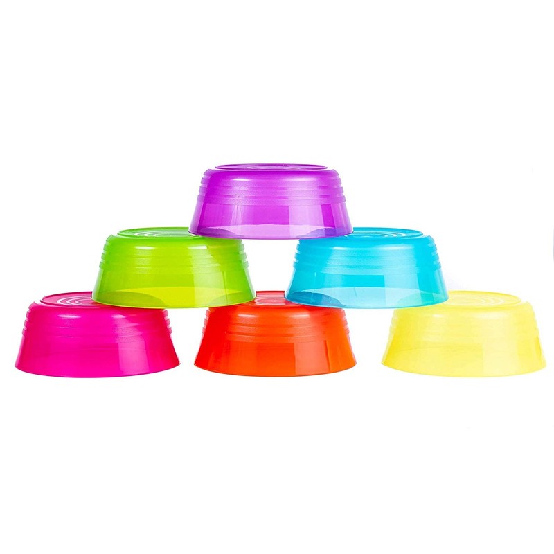 Cuddly Hippo Kids Plastic Dinnerware Set of 24 Multi Color