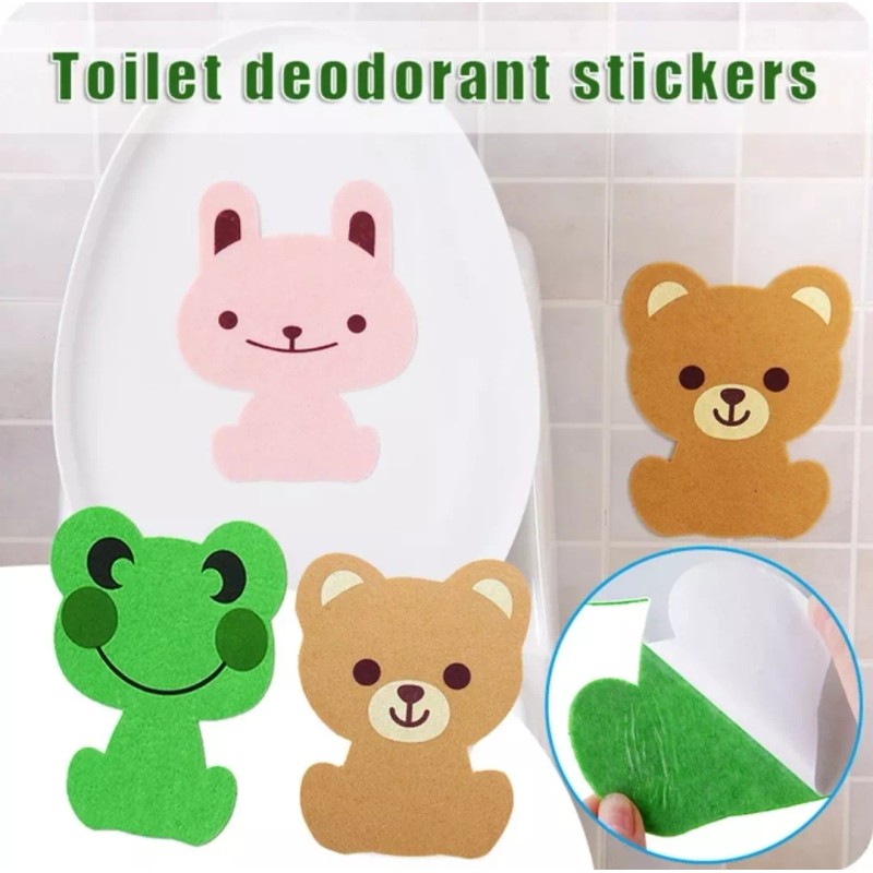 KH Pegatinas Para Baño Aromaticas Calcomonias Mayoreo 12pz Anim