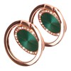 [2 Pack] Concentric Circular Texture Diamond Setting Cell Phone Ring