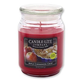 Candle Lite® 3297021 Apple Cinnamon Crisp Wax Candle, 18 Oz (Pack of 2)