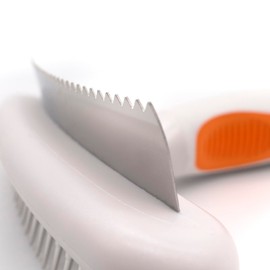 Wahl 2-in-1 Double Row Rake and Shedding Blade for Dogs, Orange/White