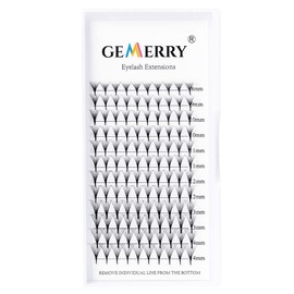 GEMERRY 10D Ready-to-Use Fan Eyelashes, Volume Eyelash Extension, 0.07 mm, C Curl, Length 8-14 mm, Mix Pre-Fanned Lashes, 10D Lashes by GEMERRY (0.07-10D-C Curl Mix)