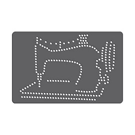 Rhinestone Genie Sewing Machine 8" Magnetic Rhinestone Template, Black