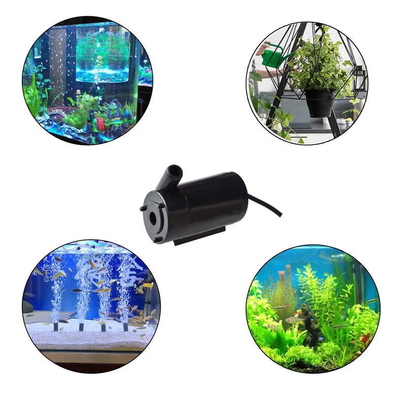 SIPYTOPF 2Pcs DC 3-5V Micro Submersible Mini Water Pump for