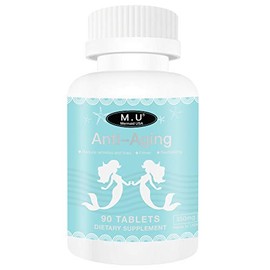 M.U Magic Herb Suplemento antienvejecimiento Mermaid USA Natural y Verde Lucha contra las arrugas, manchas oscuras, ojeras, hinchazón